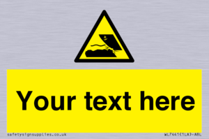 Custom Warning submerged objects in watercraft areas